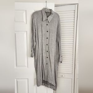 Long sleeve Zara button down dress/top
